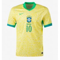 Camiseta Brasil Rodrygo Goes #10 Primera Equipación Replica Copa America 2024 mangas cortas